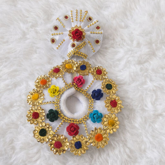 Laddu Gopal Net Dress / Poshak (0-7 Size) | Mirror Work | Multi Color | Festival & Daily Wear