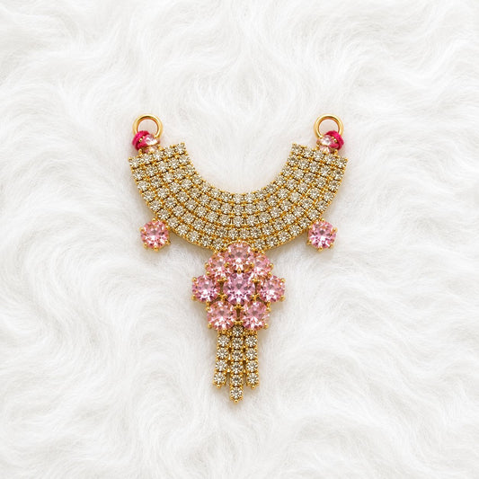 Premium Deity Necklace for Laddu Gopal Shingar - 1.5 Inch Length | Suitable for Size 0-1-2-3 | Radha Rani & Other Deities | Festival & Daily Wear