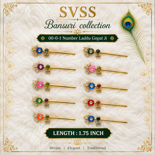 Bansuri - Laddu Gopal Ji | Size 00, 0 & 1 | Festival & Daily Wear