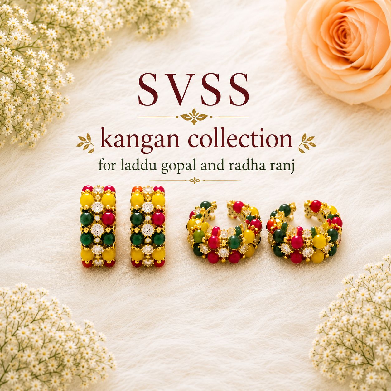 Kangan - Laddu Gopal Shingar | Size 3 to 8 | Festival & Daily Wear