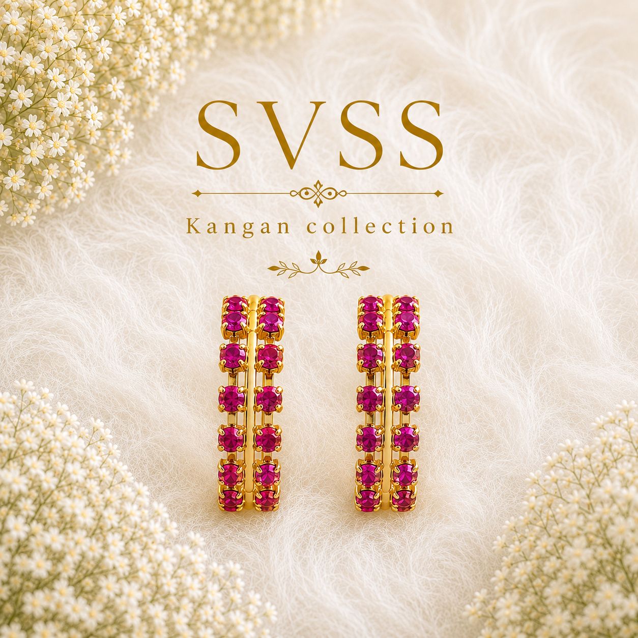 Heavy Kangan - Laddu Gopal & Radha Ranj Shingar | Size 1 to 4 | Festival & Daily Wear