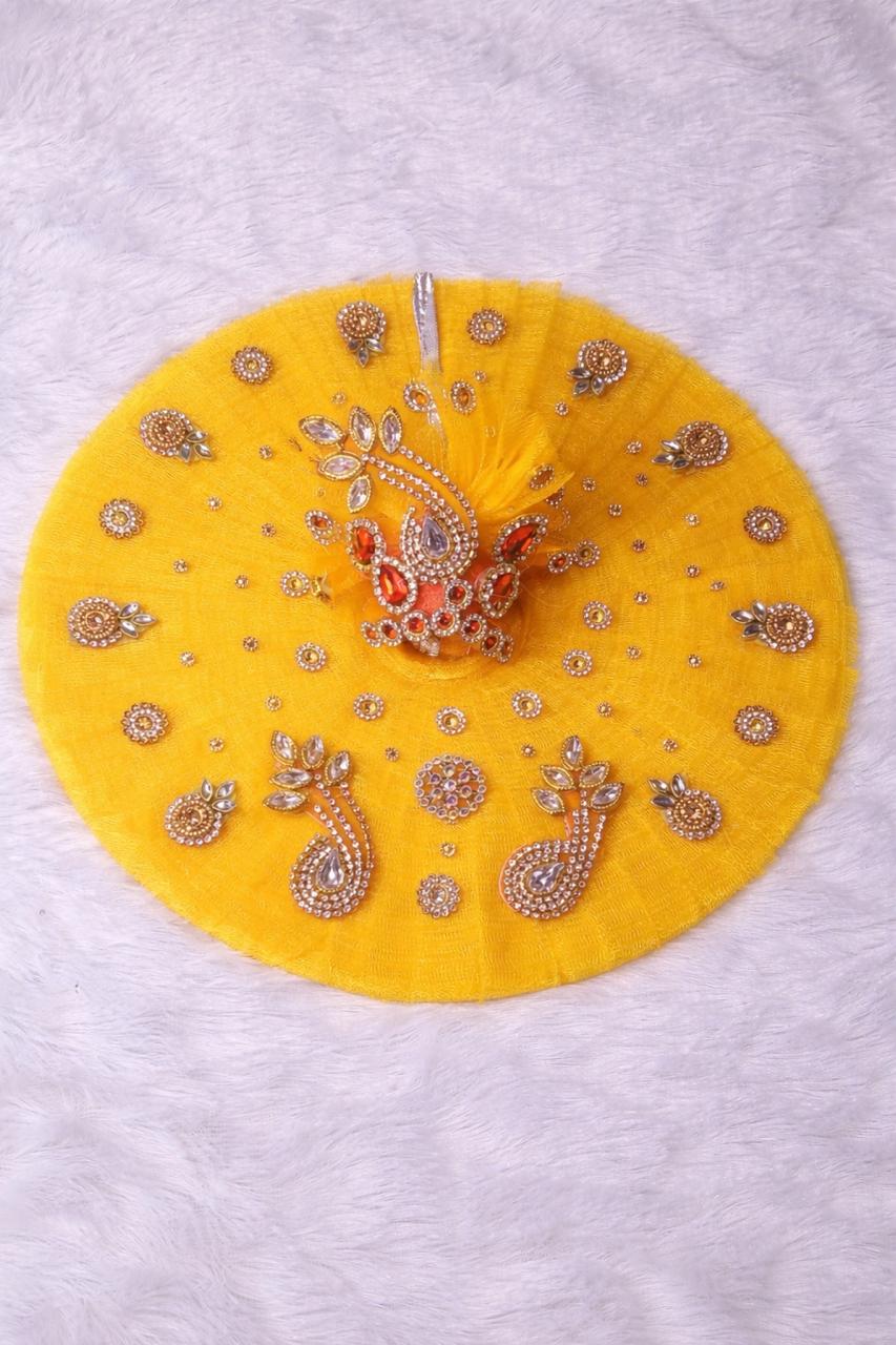 Laddu Gopal Net Dress / Poshak with Pagri (0-7 Size) | Multi Color | Festival & Daily Wear