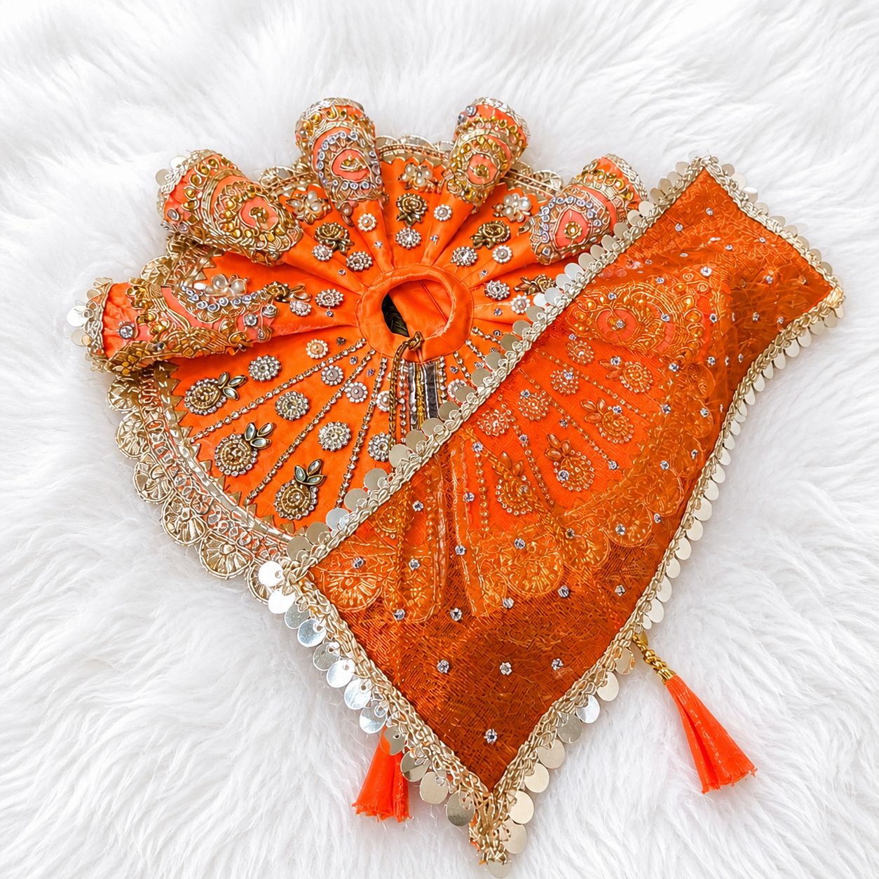 Bal Radha Rani Poshak | Laddu Gopal Dress Size 0-10 | Festival & Daily Wear
