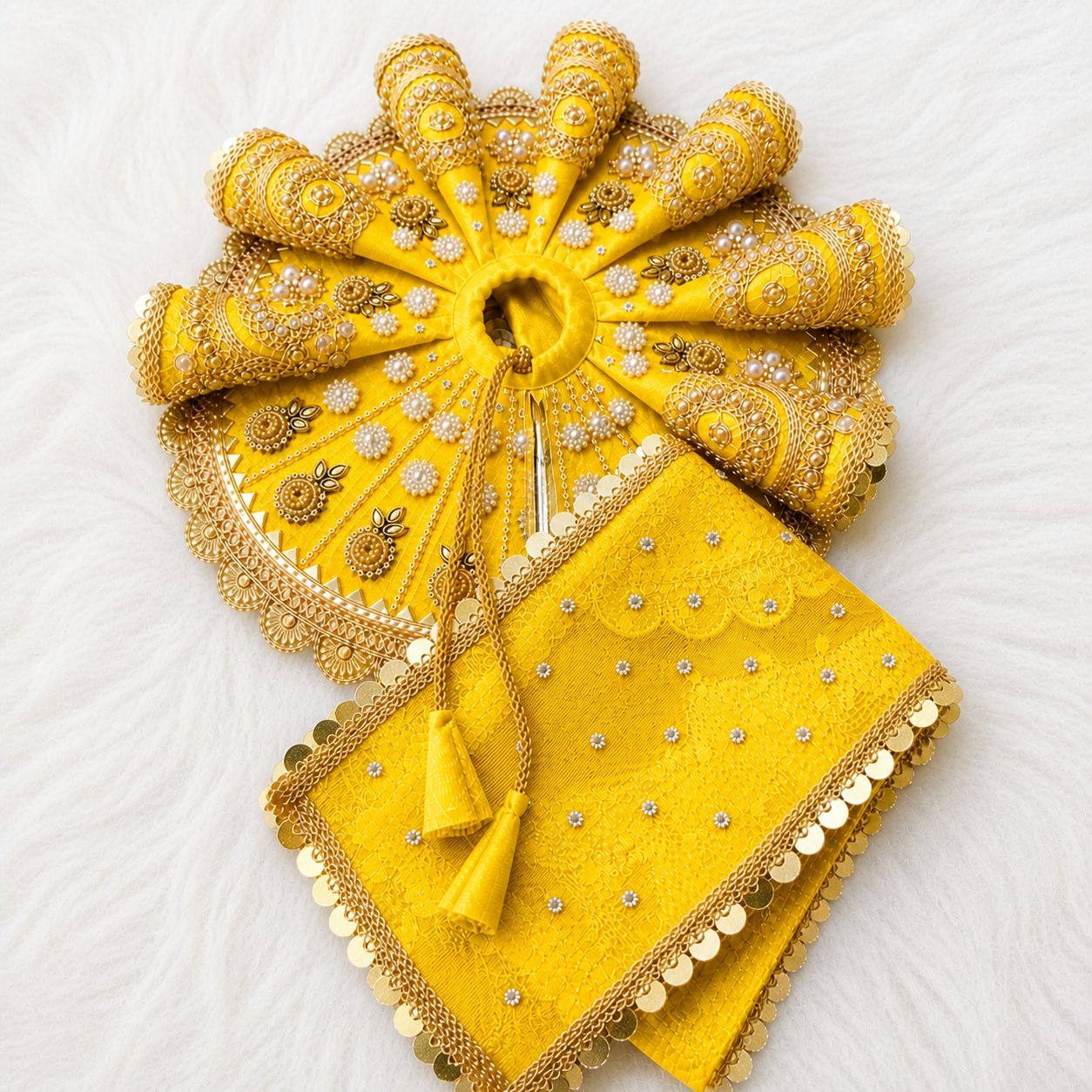 Bal Radha Rani Poshak | Laddu Gopal Dress Size 0-10 | Festival & Daily Wear