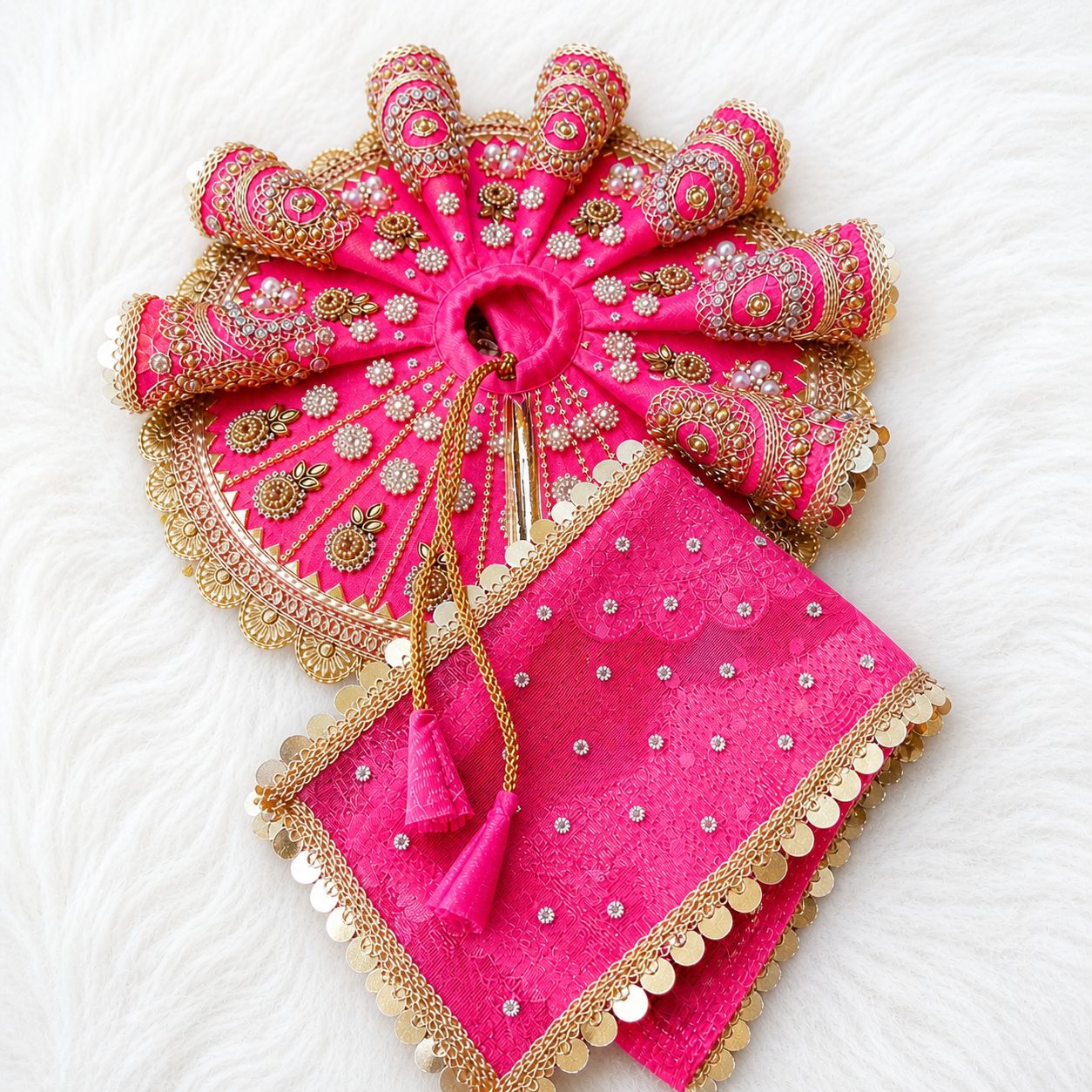 Bal Radha Rani Poshak | Laddu Gopal Dress Size 0-10 | Festival & Daily Wear