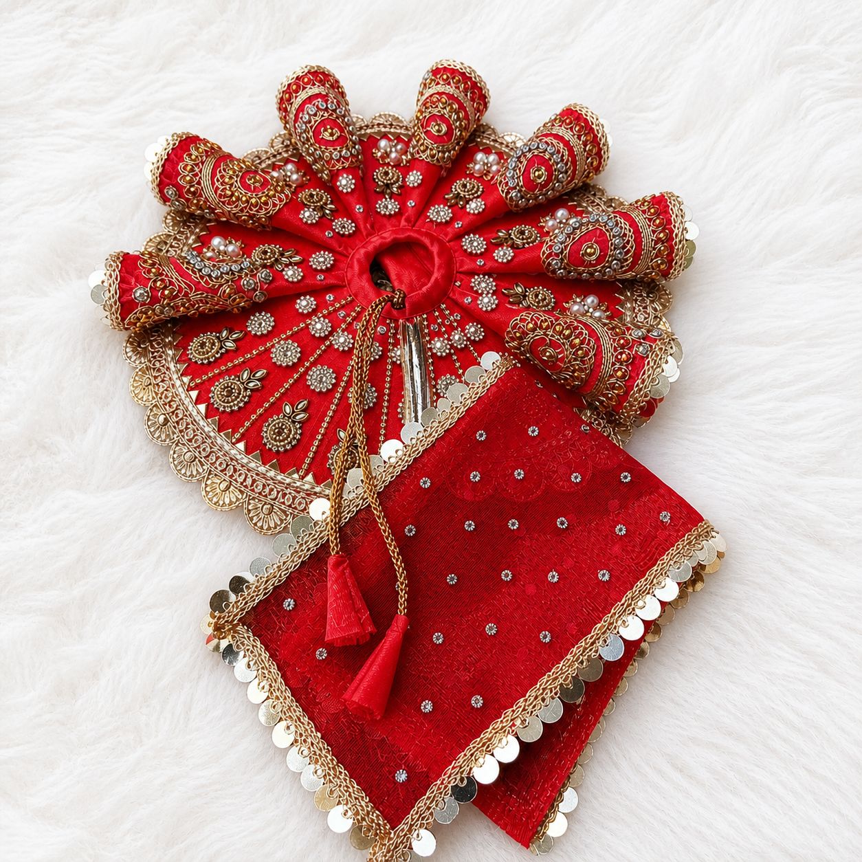 Bal Radha Rani Poshak | Laddu Gopal Dress Size 0-10 | Festival & Daily Wear