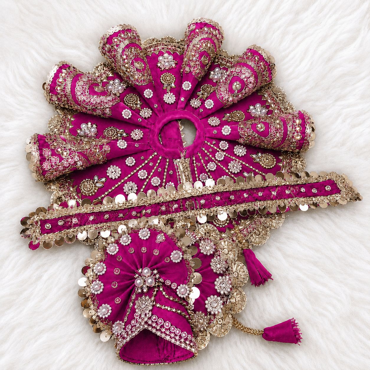 Laddu Gopal Poshak – Premium Handmade Deity Dress | Festival & Daily Wear | Size 0-7