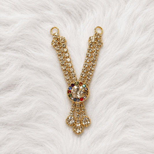 Heavy Necklace for Deity Shingar - Shingar Special | 2.5 Inch Length | Suitable for Size 1-7 Laddu Gopal, Radha Rani & Other Deities | Festival & Daily Wear
