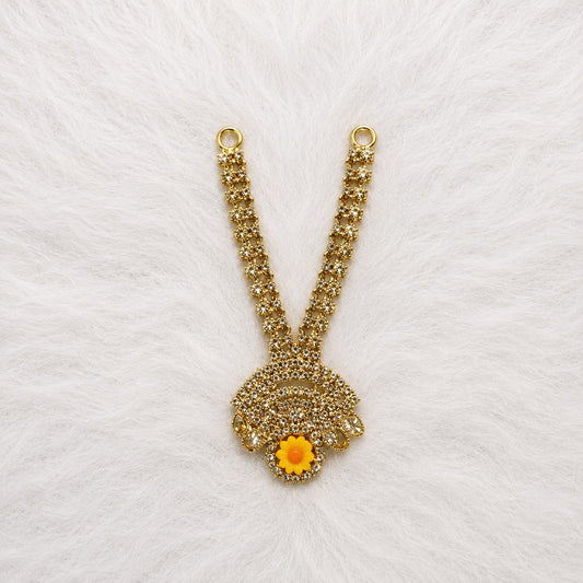 Deity Shingar Special Necklace - 2.5 Inch Length | Suitable for Size 1-7 Laddu Gopal, Radha Rani & Other Deities | Festival & Daily Wear