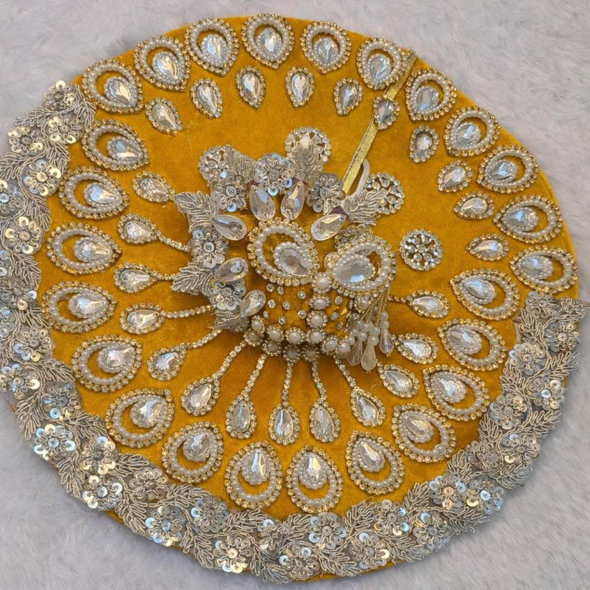 Laddu Gopal Velvet Dress | Dev Vastra | Kundan & Sequin Work | 6 Colors | Size 0-7 | Festival & Daily Wear