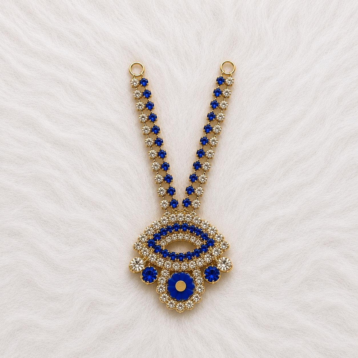 Deity Shingar Special Necklace - 2.5 Inch Length | Suitable for Size 1-7 Laddu Gopal, Radha Rani & Other Deities | Festival & Daily Wear