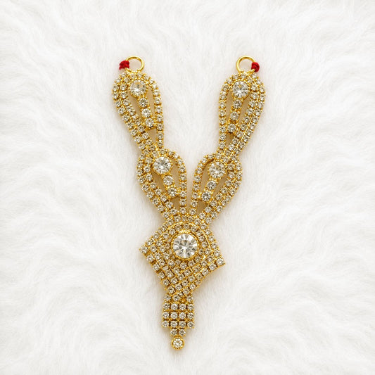 Premium Deity Necklace for Shingar - 3 Inch Length | Suitable for Size 3-8 Laddu Gopal, Radha Rani & Other Deities | Festival & Daily Wear
