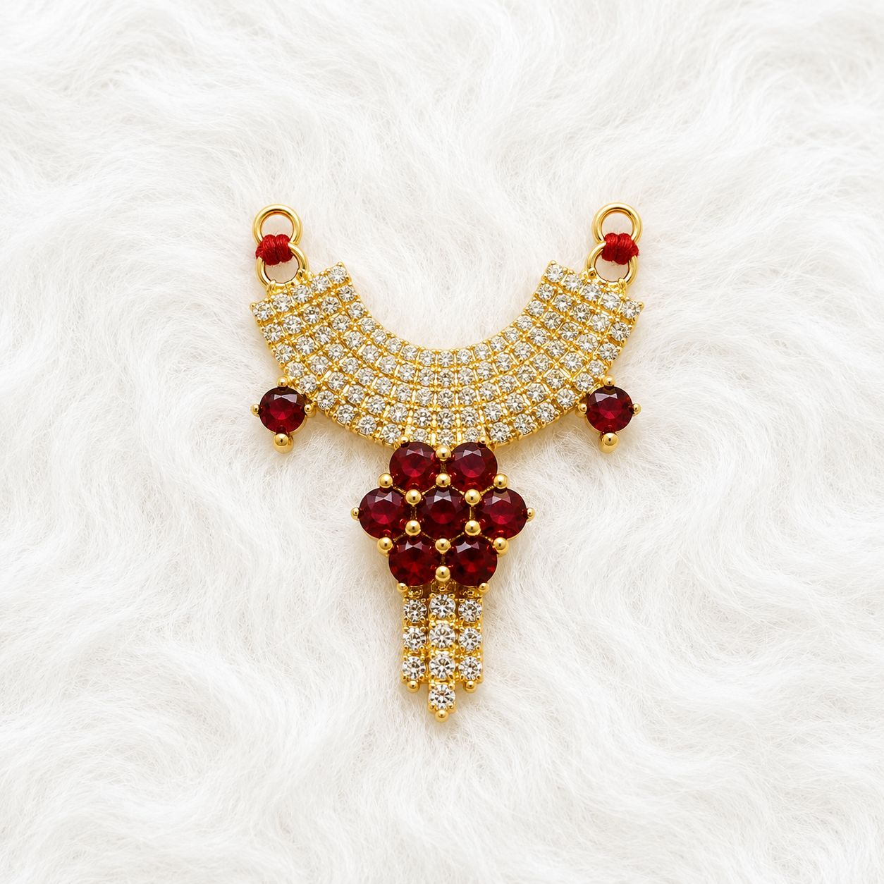 Premium Deity Necklace for Laddu Gopal Shingar - 1.5 Inch Length | Suitable for Size 0-1-2-3 | Radha Rani & Other Deities | Festival & Daily Wear