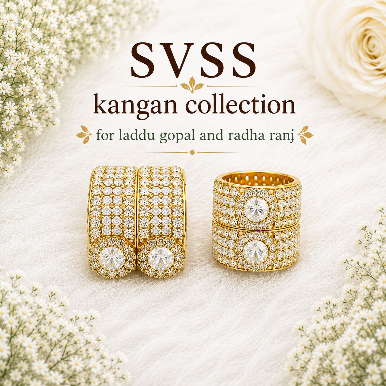 Heavy Kangan - Laddu Gopal & Radha Ranj Shingar | Size 5 to 9 | Festival & Daily Wear