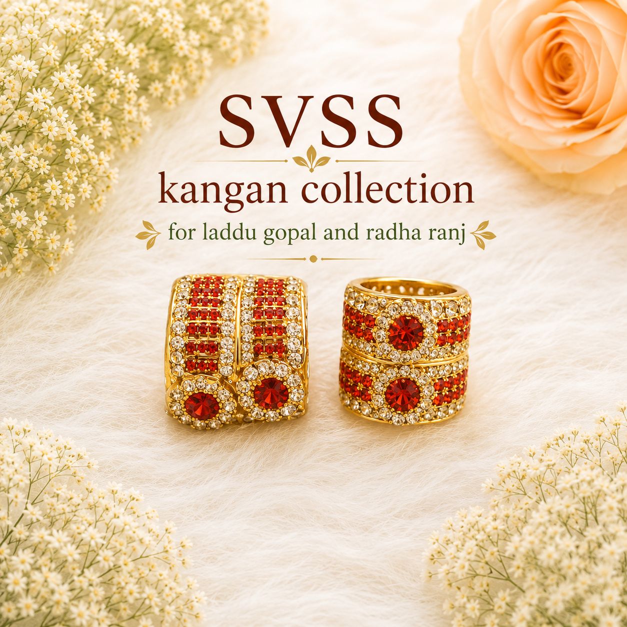 Heavy Kangan - Laddu Gopal & Radha Ranj Shingar | Size 5 to 9 | Festival & Daily Wear