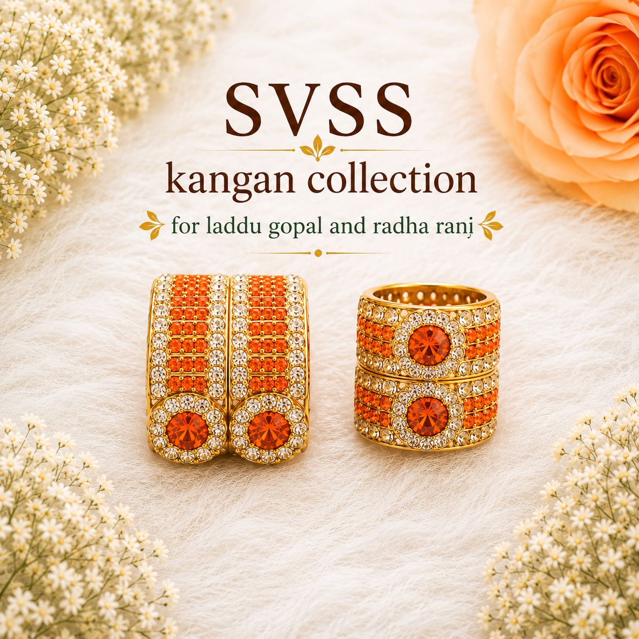 Heavy Kangan - Laddu Gopal & Radha Ranj Shingar | Size 5 to 9 | Festival & Daily Wear