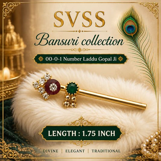 Bansuri - Laddu Gopal Ji | Size 00, 0 & 1 | Festival & Daily Wear