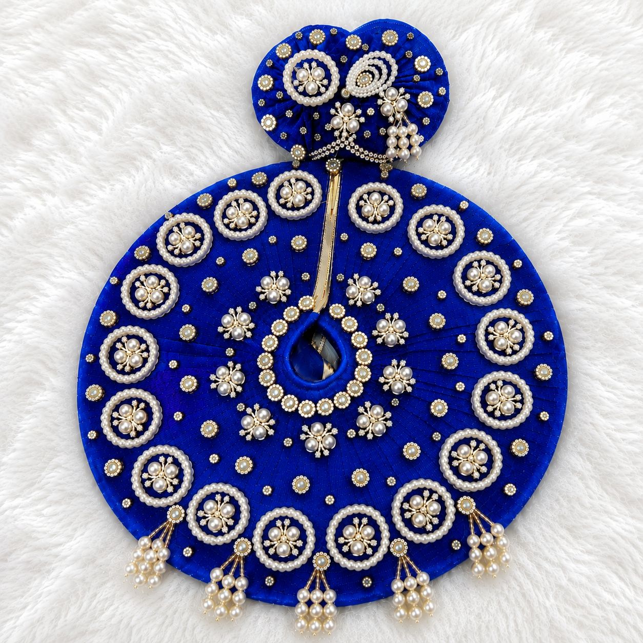 Laddu Gopal Net Poshak with Pagri | Pearl Moti Work | Sizes 0–7 | Multi Color