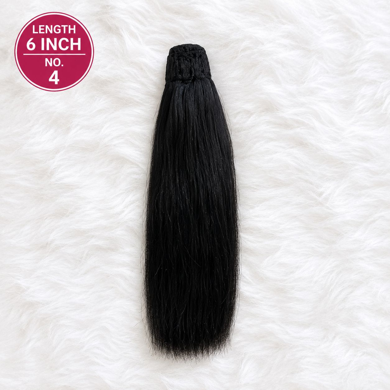 Premium Straight Hair for Radha Rani – Long & Silky | No. 1 to 4 | Mata Rani & Thakurani Ji