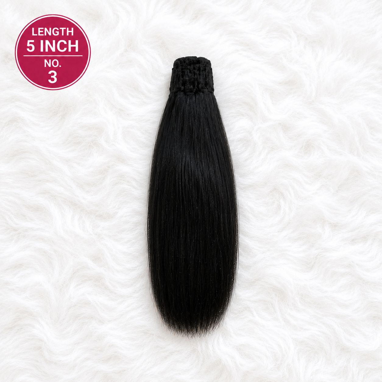 Premium Straight Hair for Radha Rani – Long & Silky | No. 1 to 4 | Mata Rani & Thakurani Ji